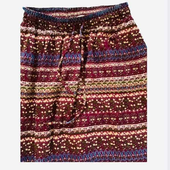 Imaginary Voyage Women’s Boho Long Maxi Crinkle Skirt Size Medium😃 - Picture 4 of 6